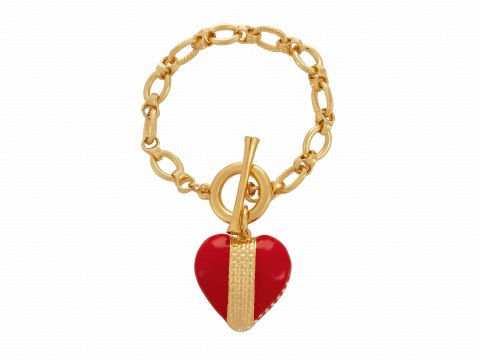 Bransoletka z czerwonym sercem z kryształkami z kolekcji Heart Harmony Bransoletka z czerwonym sercem z kryształkami z kolekcji Heart Harmony